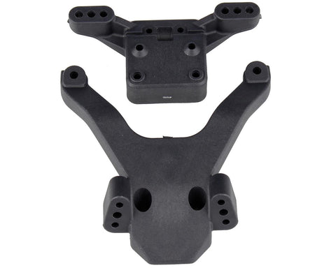 Team Associated 91875 RC10B6.3 Factory Team Front Top Plate & Ballstud Mount (Carbon)