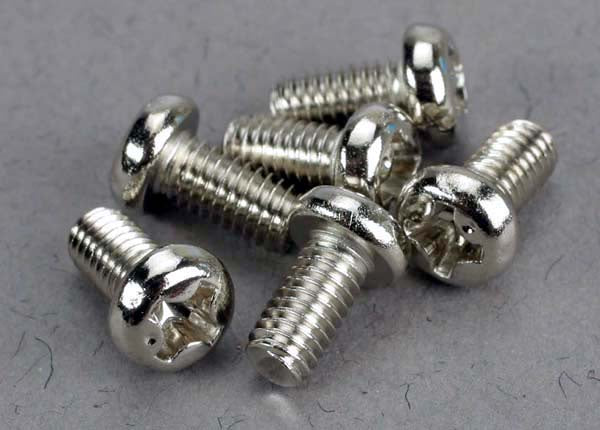 Traxxas 2558 - Screws, 3x6mm roundhead machine (6)