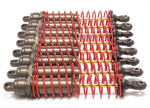 Traxxas 4962 - Big Bore shocks (xx-long) (hard-anodized & PTFE-coated T6 aluminum) (assembled) w/ red springs, TiN shafts (8 pack)