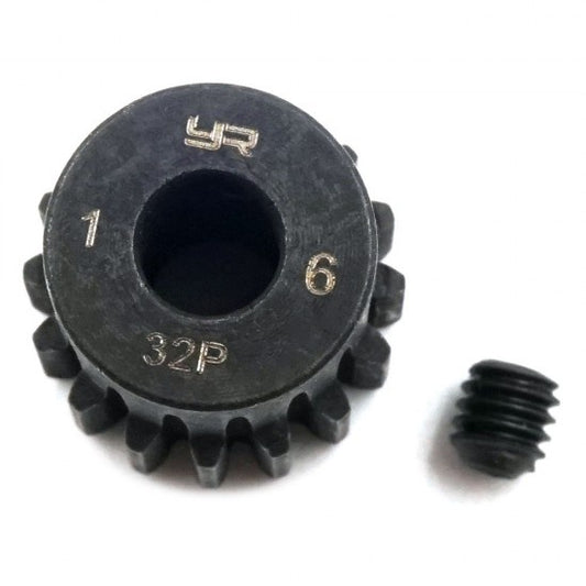 Yeah Racing MG-32004 HD Steel 5mm Bore Motor Gear/Pinions 32 Pitch 16 Teeth