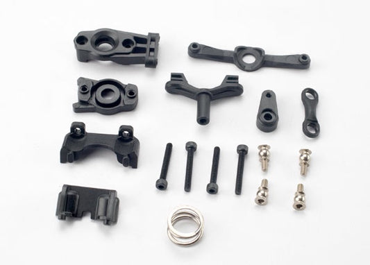 Traxxas 7043 Steering arm (upper & lower)/ steering link/ servo horn/ servo saver/ servo saver spring/ servo horn mount/ ball stud (2)/ shock mounts, front & rear/ 2.5x18mm CS (4) 0.04