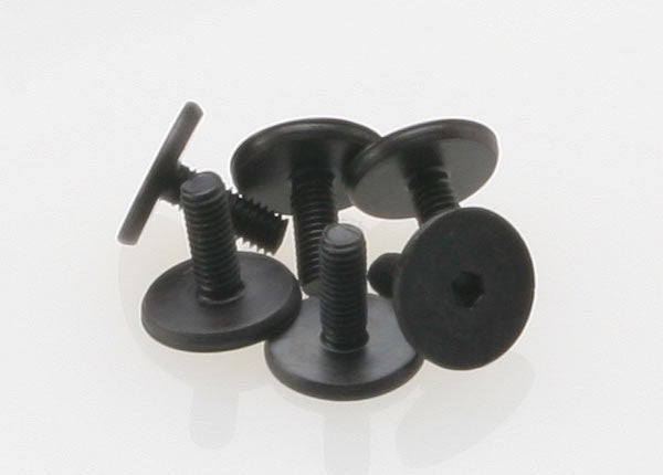 Traxxas 3931 Screws, 3x8mm flat-head machine (hex drive) (6) 0.02