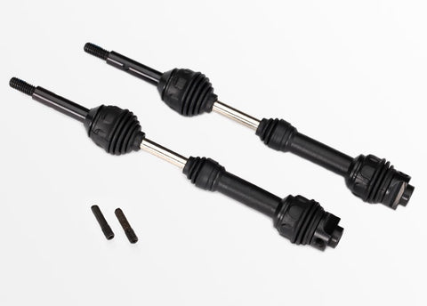 Traxxas 6852R Driveshafts, rear, steel-spline constant-velocity (complete assembly) (2) 0.21