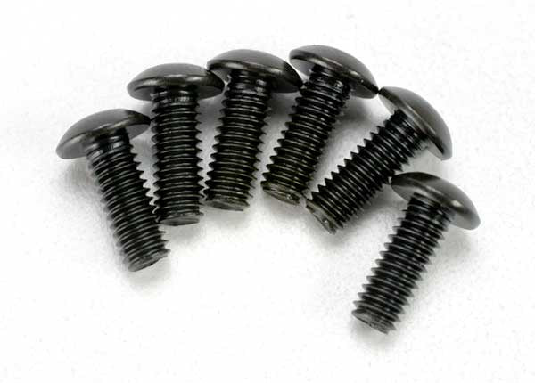 Traxxas 3937 Screws, 4x12mm button-head machine (hex drive) (6) 0.03