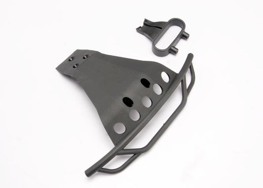 Traxxas 6835x  Bumper, front/ bumper mount, front (black) 0.135