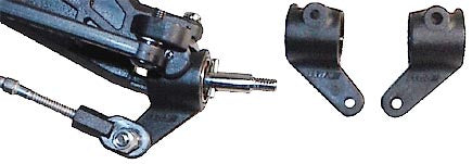RPM 80372 Fr Bearing Carriers, Black Rustler Stampede Bandit Slash