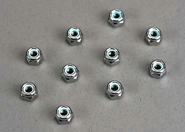 Traxxas 1747 Nuts, 4mm nylon locking (10) 0.03