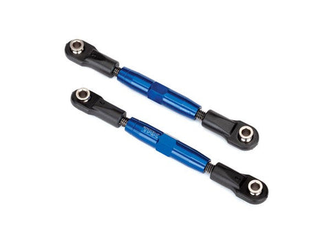 Traxxas 3643X Camber links, front (TUBES blue-anodized, 7075-T6 aluminum, stronger than titanium) (83mm) (2)