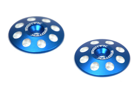 Exotek 1665BLU 1/8 Buggy XL Wing Buttons, 22mm (2), Blue