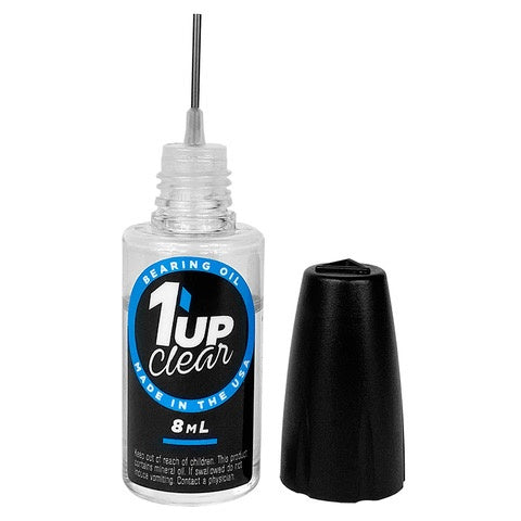 1UP Racing 120202 Clear Bearing Oil, 8ml Oiler Bottle