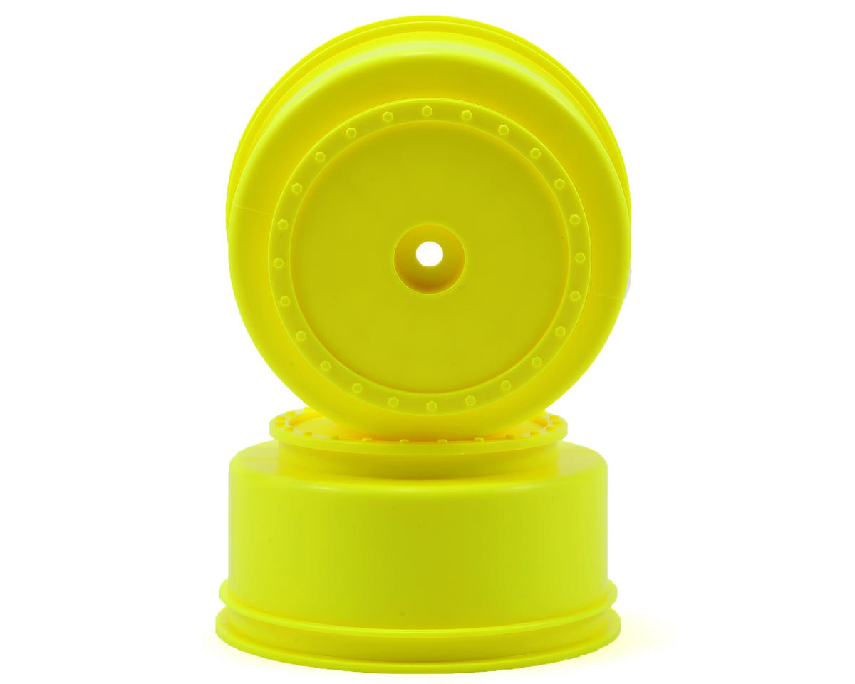 DE Racing DER-SCB-LY 12mm Hex "Borrego" Short Course Wheels (Yellow) (2) (22SCT/TEN-SCTE)