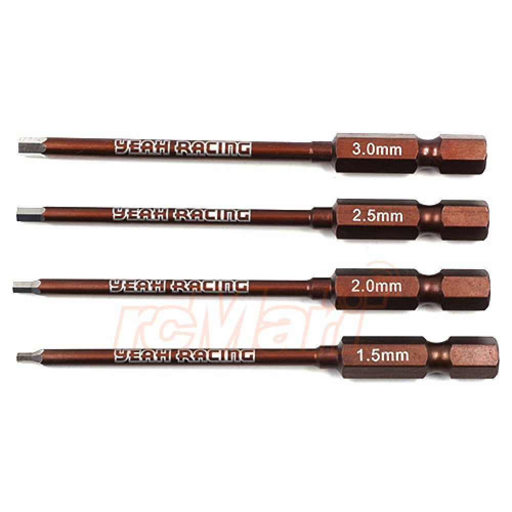 Yeah Racing YT-0194 Spring Steel Allen Hex Power Tip Set 1.5 2.0 2.5 3.0mm