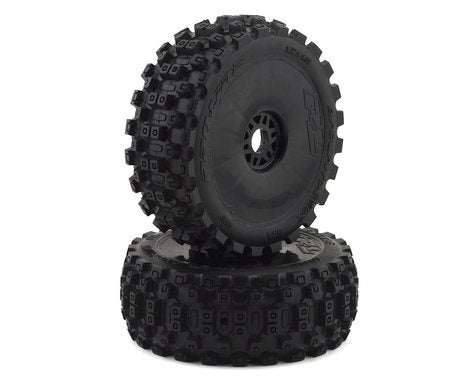 Pro Line 9067-41 Badlands MX Pre-Mounted 1/8 Buggy Tires (Black) (2) (M2) w/Velocity V2 Wheel