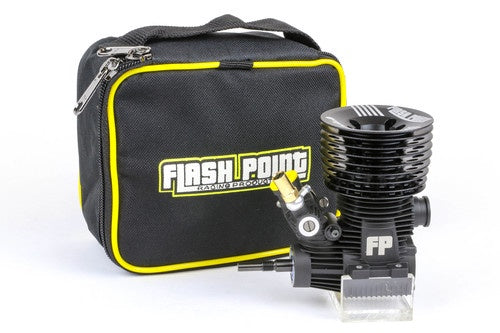 Flash Point FP2506 Flash Point Nitro Engine Pipe Combo Broke In .21 with Ceramic Bearings, DCL Crankshaft, FP2500 Pipe-Manifold  broke in by Adam Drake