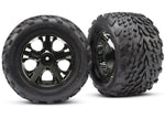 Traxxas 3669A Tires & wheels, assembled, glued (2.8') (nitro rear/ electric front)