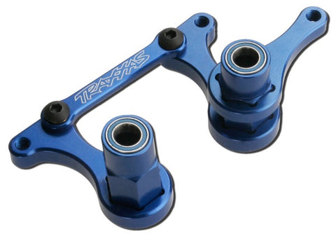 Traxxas 3743A Steering bellcranks, drag link (blue-anodized 6061-T6 aluminum)/ 5x8mm ball bearings (4)/ hardware (assembled) 0.11