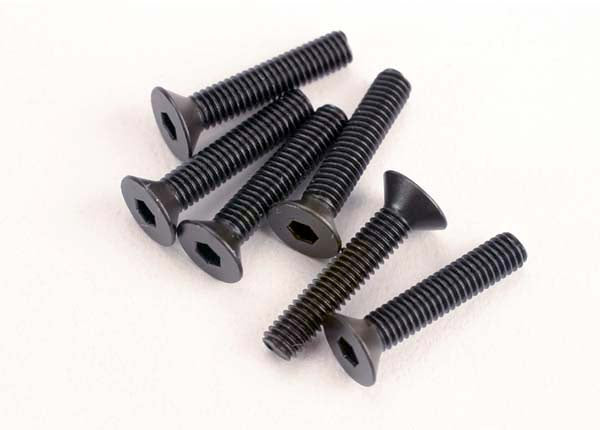 Traxxas 2553 - Screws, 3x15mm countersunk machine (6) (hex drive)