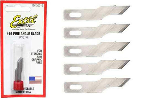 Excel 20016 #16 Stencil Knife Blade - USA - 5pc