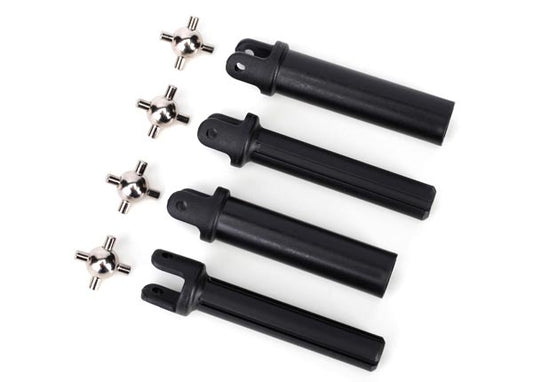 Traxxas 6850X Half shafts, heavy duty (external splined (2)/ internal splined (2))/ metal u-joints (4) 0.055