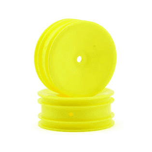 Team Associated 9691 Buggy Front Hex Wheels, Yellow