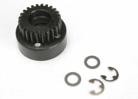 Traxxas 4124 Clutch bell, (24-tooth)/ 5x8x0.5mm fiber washer (2)/ 5mm E-clip (requires #4611-ball bearings, 5x11x4mm (2)) 0.045