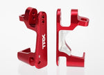 Traxxas 6832R Caster blocks (c-hubs), 6061-T6 aluminum (red-anodized), left & right