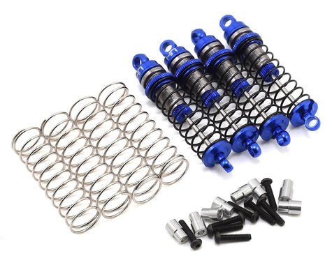 Hot Racing LTN56DP06 Traxxas 1/16 Threaded Aluminum Shocks (Blue)