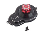 Hot Racing Axial SCX10 II Aluminum Transmission Spur Gear Cover (Black) (AXI90046/AXI90075 Kit Only)