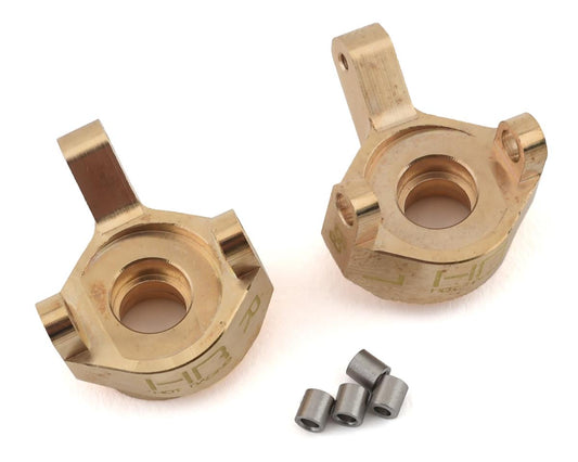 Hot Racing HRASXTF21H Axial SCX24 Brass Front Steering Knuckle (2)