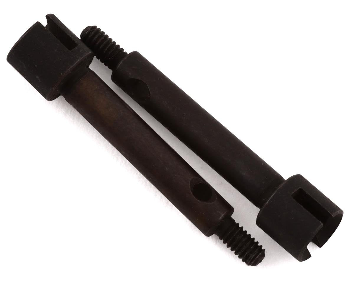Hot Racing Axial SCX24 +4mm Wide Track Steel Drive Stub Axle Set