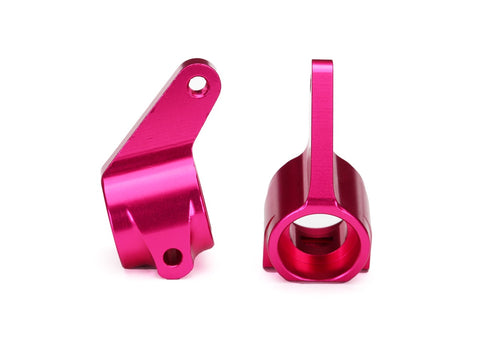Traxxas 3636P Aluminum Steering Blocks w/Ball Bearings (Pink) (2)