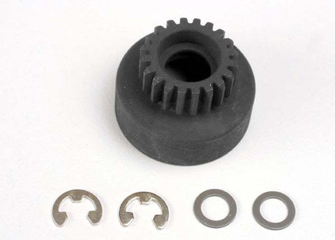 Traxxas 4120 Clutch bell (20-tooth)/5x8x0.5mm fiber washer (2)/ 5mm e-clip (requires 5x11x4mm ball bearings part 4611)