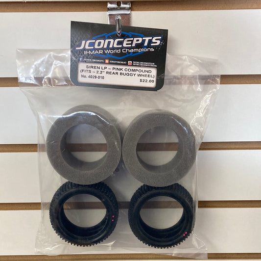 JConcepts 4029-010 Siren LP Pink Compound (Fits 2.2" Rear Buggy Wheels) Carpet