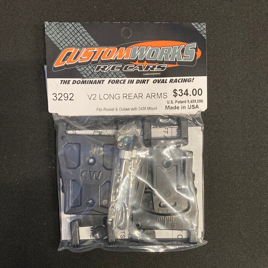 Custom Works 3292 V2 Long Rear Arm Kit for 5 Series Cars (Need 2438 Mount)