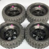 TBID STG2 Stage 2 Standard Compound Mudboss Tires (Black and Silver Wheels)