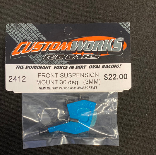 Custom Works 2412 30 Degree Front Kick Up 3mm Threads