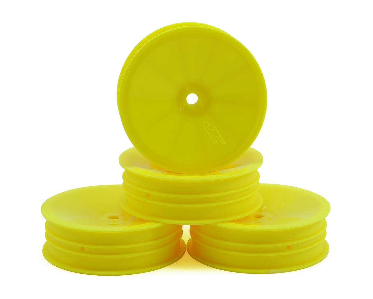 Jconcepts 3376Y Mono - B6.1 | YZ2 | XB2 | RB7 | SRX-2 | KC, KD, 2.2" slim front wheel (yellow) - 4pc.