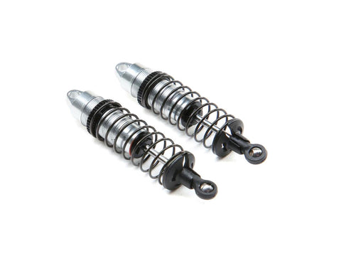 Losi LOS314004 Mini-T 2.0 Aluminum Front Shock Assembly (Silver) (2)