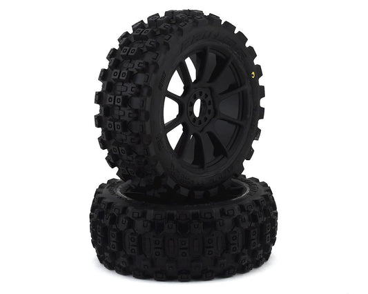 Pro-Line 9067-21 Badlands MX Pre-Mounted 1/8 Buggy Tires (Black) (2) (M2) w/Mach 10 Wheel
