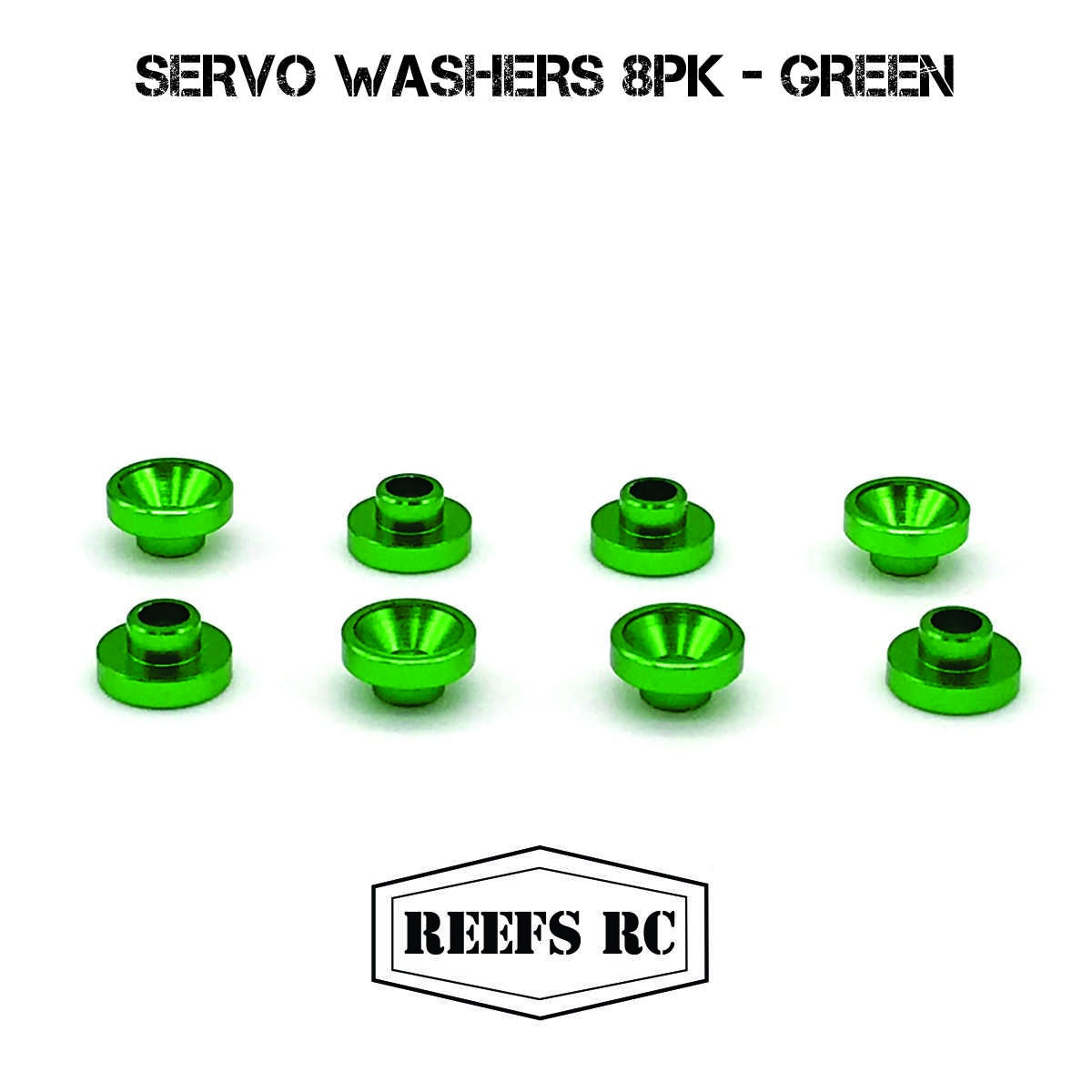 SEHREEFS49 Servo Washers 8pk- Green