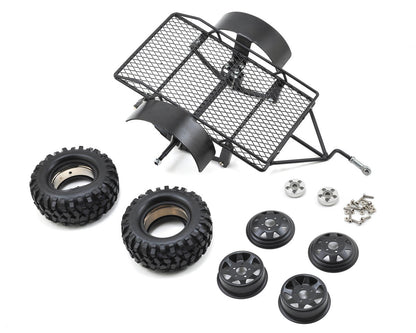 Yeah Racing YA-0405 1/10 Scale Aluminum Leaf Spring Hitch Mount Crawler Trailer