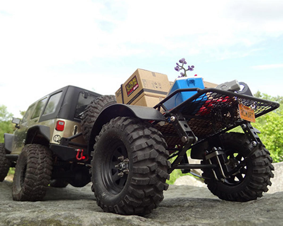 Yeah Racing YA-0405 1/10 Scale Aluminum Leaf Spring Hitch Mount Crawler Trailer