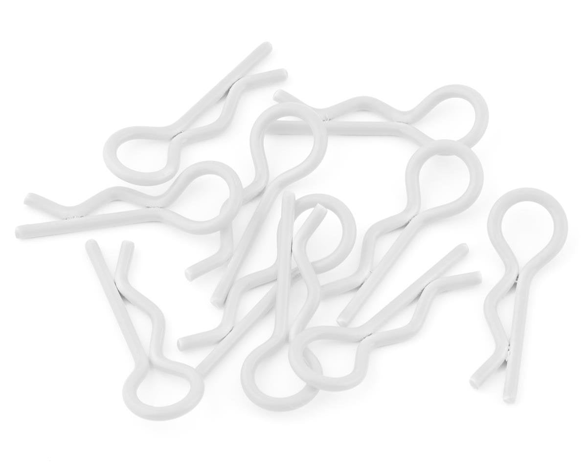Yeah Racing YA-0594WT Body Clips (White) (10) (1/10 or 1/8 Scale)