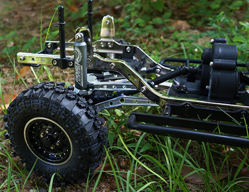 Yeah Racing DDL-110BK 110mm Desert Lizard Two Stage Internal Spring Damper Pair Black For Crawler